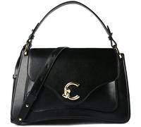 Coccinelle, Femme, Sacs, Noir, Taille: ONE Size Sac bandoulière en cuir lisse