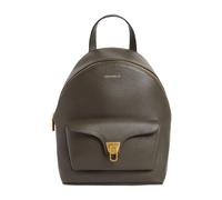 Coccinelle Cuir sac à dos de loisirs Beat Generatio Backpack Fango vert foncé