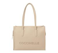 Coccinelle Cabas MYRTHA26 Cuir grainé Beige 36 cm Taille One Size