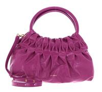 Coccinelle Croisette Rock Handbag Craquele` Leather Dahlia
