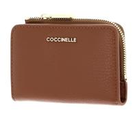 Coccinelle Cuir étui pour Carte de crédit Metallic Soft Credit Card Holder Cognac Brun