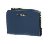 Coccinelle Cuir étui pour Carte de crédit Metallic Soft Credit Card Holder Deep Blue Bleu