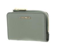 Coccinelle Cuir étui pour Carte de crédit Metallic Soft Credit Card Holder Greenery Vert