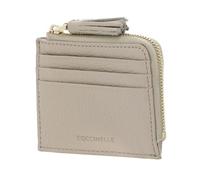 Coccinelle Cuir étui pour Carte de crédit Tassel Credit Card Holder Sandshell Beige