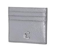 Coccinelle Cuir Porte-Cartes C-Me Document Holder Grained Leather Steel argenté