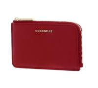 Coccinelle Cuir Porte-Cartes Metallic Soft Card Holder Scarlet Rouge