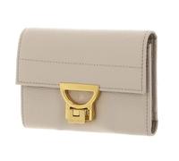 Coccinelle Cuir Porte-Monnaie Arlettis Wallet Grained Leather Sandshell Beige