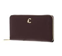 Coccinelle Cuir Porte-Monnaie C-Me Wallet Grained Leather Berry Violet foncé