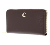Coccinelle Cuir Porte-Monnaie C-Me Wallet Grained Leather Brunette Marron foncé
