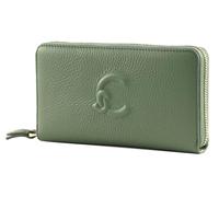 Coccinelle Cuir Porte-Monnaie Dulse Soft Zip Around Wallet Greenery Menthe