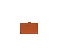 Coccinelle Cuir Porte-Monnaie Metallic Soft Mini Wallet Grained Leather Crab Marron Clair