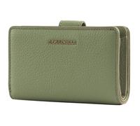 Coccinelle Cuir Porte-Monnaie Metallic Soft Mini Wallet Grained Leather Greenery Menthe