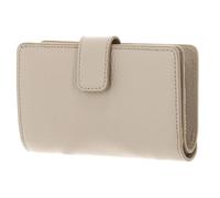 Coccinelle Cuir Porte-Monnaie Metallic Soft Mini Wallet Grained Leather Sandshell Beige