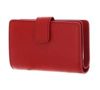 Coccinelle Cuir Porte-Monnaie Metallic Soft Mini Wallet Grained Leather Scarlet Rouge