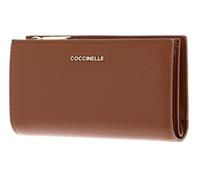 Coccinelle Cuir porte-monnaie Metallic Soft Wallet Cognac brun
