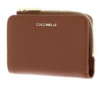 Coccinelle Cuir Porte-Monnaie Metallic Soft Wallet Cognac Brun