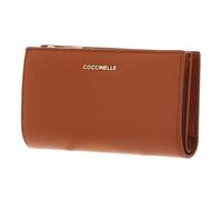Coccinelle Cuir Porte-Monnaie Metallic Soft Wallet Crab Marron Clair