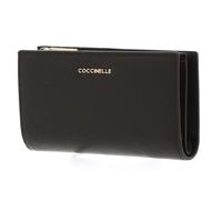 Coccinelle Cuir Porte-Monnaie Metallic Soft Wallet Fango Vert foncé