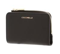 Coccinelle Cuir Porte-Monnaie Metallic Soft Wallet Fango Vert foncé