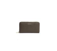 Coccinelle Cuir Porte-Monnaie Metallic Soft Wallet Grained Leather Fango Vert foncé