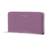 Coccinelle Porte-monnaie femme cuir Metallic Soft Wallet Jellyfish – cuir grainé – Pourpre