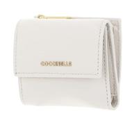 Coccinelle Cuir Porte-Monnaie Metallic Soft Wallet Grained Leather Pearl écru