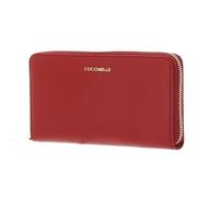 Coccinelle Porte-monnaie Metallic Soft Wallet – Cuir grainé – Scarlet Rouge