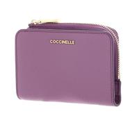 Coccinelle Cuir Porte-Monnaie Metallic Soft Wallet Jellyfish Pourpre
