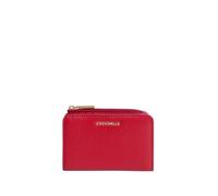 Coccinelle Cuir Porte-Monnaie Metallic Soft Wallet Scarlet Rouge