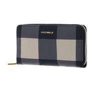 Coccinelle Cuir Porte-Monnaie Metallic Vichy Patch Wallet Mul. Stove/MIDN. Bleu