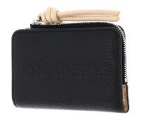 Coccinelle Cuir Porte-Monnaie Myrtha Maxi Log Wallet Noir/Betulla