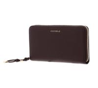 Coccinelle Cuir Porte-Monnaie Pansy Wallet Grained Leather Berry Violet foncé