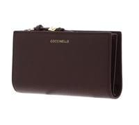 Coccinelle Cuir Porte-Monnaie Pansy Wallet Grained Leather Berry Violet foncé