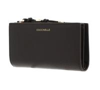 Coccinelle Cuir Porte-Monnaie Pansy Wallet Grained Leather Fango Vert foncé