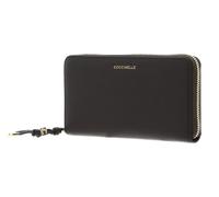 Coccinelle Cuir Porte-Monnaie Pansy Wallet Grained Leather Fango Vert foncé