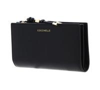 Coccinelle Cuir Porte-Monnaie Pansy Wallet Grained Leather Noir