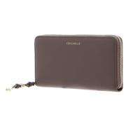 Coccinelle Cuir Porte-Monnaie Pansy Wallet Grained Leather Warm Taupe