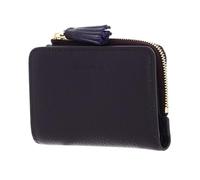 Coccinelle Cuir Porte-Monnaie Tassel Wallet Prune Violet foncé