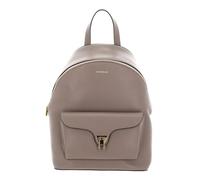 COCCINELLE Sac à dos taupe en cuir pour femme - Beat Generatio Backpack Grained Leather Warm Taupe 312769