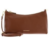 Coccinelle Cuir sac à épaule bandoulière Aura Mini Bag Grained Leather Cognac brun