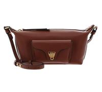 Coccinelle Cuir sac à épaule bandoulière Beat Generatio Mini Bag Grained Leather Cognac brun