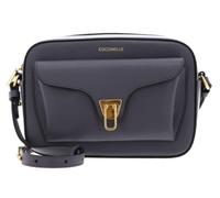 Coccinelle Cuir sac à épaule bandoulière Beat Soft Camera Bag Stove bleu gris