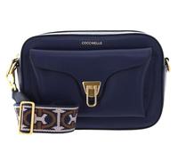 Coccinelle Cuir sac à épaule bandoulière Beat Soft Ribb Crossbody Bag Grained Leather Royal Blue bleu
