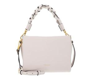 Coccinelle Cuir sac à épaule bandoulière Boheme Grana Double Crossbody Double Grainy Leather Lambskin White/Laurel Green écru