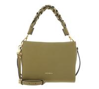 Coccinelle Cuir sac à épaule bandoulière Boheme Grana Double Crossbody Double Grainy Leather Seagrass/Sandshell kaki