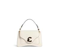 Coccinelle C-Me Sac à bandoulière Cuir 26 cm blanc