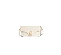Coccinelle Cuir sac à épaule bandoulière C-Me Handbag Grainy Leather Pearl écru