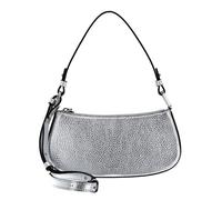 Coccinelle Cuir sac à épaule bandoulière Merveille Mini Bag Silver argenté