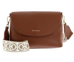 Coccinelle Cuir sac à épaule bandoulière Paulina Mini Crossbody Bag Cognac brun