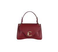Coccinelle Cuir sac à épaule bandoulière sac à main C-Me Grained Leather Handbag Ribes framboise